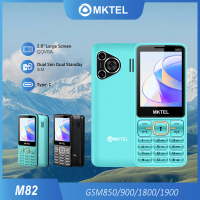 MKTEL M82 2G Feature Phone 2.8 Inch Dual SIM 1800mAh Bluetooth FM Radio Loud Speaker Cheap Basic Mobile Phone