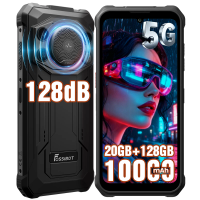 FOSSIBOT F110 Pro Rugged Unlocked 5G Android 15 Phone: 128dB Speaker, 20GB+128GB (2TB Exp), 10000mAh, 6.7'' HD, 50MP Cam, IP68/6