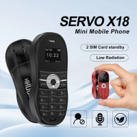 SERVO X18 Mini Car Mobile Phone 2G GSM Dual SIM Standby Bluetooth Dial Magic Voice MP3 Player Blacklist Small Backup Cellphones