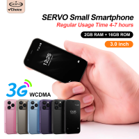 SERVO 3G WCDMA Mini Smartphone 3" HD Display 2+16GB Dual SIM WiFi GPS Facial Recognition Android Smart Mobile Phones Play Store