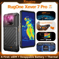 RugOne Xever 7 Pro 5G Rugged Phone Thermal Imaging Android 15 Smartphone 512GB ROM 12GB RAM 120Hz AMOLED NFC 5500mAh