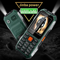 Slim Rugged Outdoor Phone Dual SIM Big Button Long Standby Blacklist Loud Speaker Two Flashlight SOS Dialing MP3 Video Player