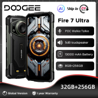 Global Version DOOGEE Fire 7 Ultra 5G Rugged Phone 32GB 256GB 13000mAh Battery Dimensity 6300 125dB Speake POC Walkie Talkie NFC