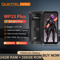 OUKITEL WP23 Plus Rugged Phone Unisoc T606 Octa-core 6.52 Telephone Portable 8GB+256GB 10600mAh 13MP Smartphone Android 14 NFC
