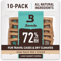 2-Way Humidity Control Packets 72% RH for Humidor - Restores & Maintains Humidity - All in One Solution - 10 Count Resealable