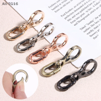 1/3Pcs Double Opening Swivel Clasp Clips Metal Spring Snap Hooks With Key Ring For DIY Keychains Craft Accessories