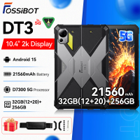 FOSSiBOT [DT3- 5G] Android 15 Rugged Tablet 10.4" 2K Display 32GB(12+20) 256GB 21560mAh 66W Charging 64MP FaceID NFC WiFi 6 Pad