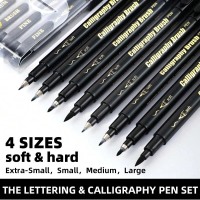 Black Calligraphy Art Marker Brush Pens, Brush Tips, Art Marker Craft Supplies Art Writing Office School Student Supplies
