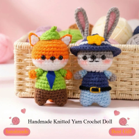 New Original Handmade Crochet Doll Exquisite Bag Pendant Craft Ornament Knitted Yarn Keychain Handmade Figurine Home Decor Gift