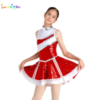 High School Cheerleader Costume for Kids Girls Halloween Cheer Uniform Ballet Dance Competition Team Sports Cheerleading