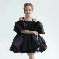 2025 New Children's wedding dress, birthday party, fashionable princess dress, kindergarten festival dance performance dress
