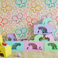 Papel de Parede Infantil Borboletas N3985