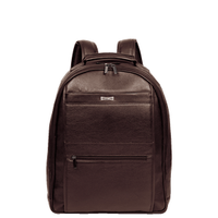 Mochila 2 Compartimentos Notebook Couro Sestini Texas Marrom