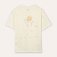 Camiseta de algodão juvenil endless summer - off white