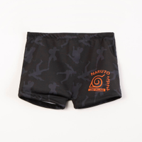 Sunga infantil boxer naruto com proteção uv50+ preto
