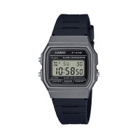 Relógio masculino casio digital f 91wm 1bdf prateado