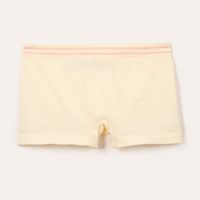 Calcinha de algodão infantil com elástico off white