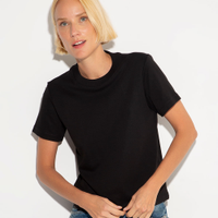 Camiseta classic feminina de algodão peruano mindset preta