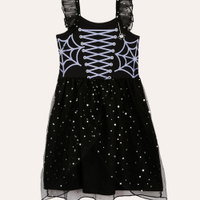 Camisola fantasia infantil bruxinha preta
