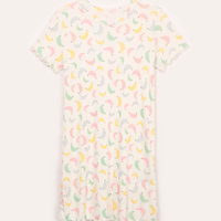 Camisola infantil de viscose bananinhas off white