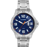 Relógio analógico mondaine 99735G0MVNE2KB prateado