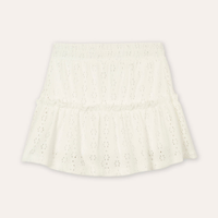 Saia de laise infantil floral off white