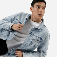 Jaqueta masculina jeans azul
