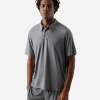 Polo esportiva masculina manga curta preto