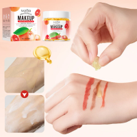 35pcs Grapefruit Makeup Remover Oil Capsules Portable Dissolving Cream Cleanser for Face and Eyes Gentle Effective Travel Kit