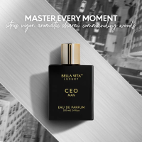 BellaVita Luxury G.O.A.T. Men's Eau De Parfum (3.4 fl.oz) | Natural Refreshing Notes of Bergamot, Lavender, Vetiver & Patchouli