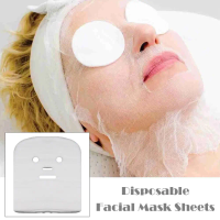 50pcs Facial Gauze Masks Disposable Facial Mask Sheets Ultra-thin DIY Skin Care SPS Facial Mask For Beauty Salons Beauty Tools