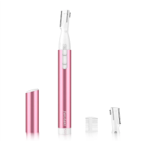 Precision Eyebrow Trimmer, Electric Facial Hair Remover for Women - Painless, No Pulling Sensation, Battery Operated with Comb
