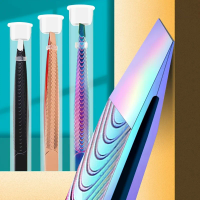 High Quality Gradient Color Eyebrow Tweezer 1Pc