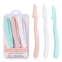 Female Foldable Eyebrow Trimmer, Anti Scratch Blade, Makeup Accessories, Eyebrow Trimming Tool, Women's Eyebrow Knife