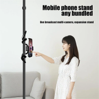 Treadmill Phone Mount, Folding Walking Pad Machine Cellphone Bracket, Adjustable Holder for Gym Equi