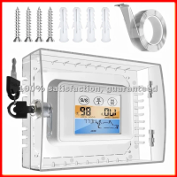 Thermostat Lock Box with Key, for Thermostat on Wall, AC Lock Box Cover with Key Fits Thermostats 5In Hx7In W or Smaller-ABLM