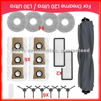 For L20 Ultra / L30 Ultra Robot Vacuum Cleaner Accessories Kit Main Side Brush Hepa Filter Mop Cloth Dust Bags-A13G