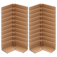 20Pcs Reinforced Paper Corner Protectors Lock-Clip Design Packaging Edge Guards for Boxes Panels Furniture Shipping Transit