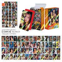 124Pcs/Set Kpop Idol KATSEYE New Album Series Flash Cards Stickers Lomo Card Daniela Yoonchae Lara Sophia Manon Megan Fans Gifts
