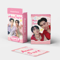 92PCS Auau & Save Collectible LOMO Cards, Thailand Star AuauSave Photo Cards Set with Decorative Bonus Stickers