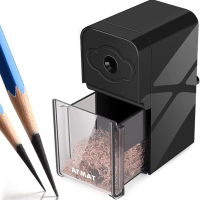 Long Point Manual Pencil Sharpener for Artists, Adjustable 8-20mm Nibs, Self-Feed Design for Drawing & Sketching Pencils