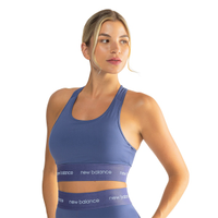 Top Fitness com Bojo Removível New Balance Média Sustentação Sport Essentials Active