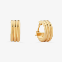 Brinco Argola em Ouro Amarelo 18k - 12mm