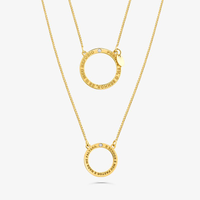 Escapulário Salmos com Diamante em Ouro Amarelo 18k