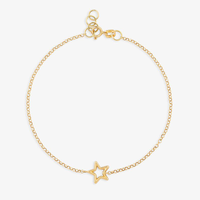Pulseira Estrela em Ouro Amarelo 18k - 18 cm