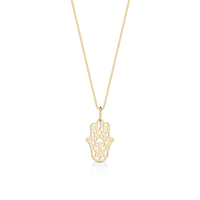 Pingente Hamsa em Ouro Amarelo 18k