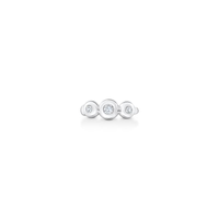 Piercing Círculos com Topázio em Prata 925