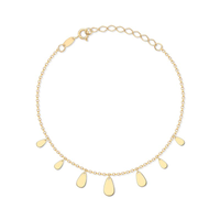 Pulseira Gotas Articuladas em Ouro Amarelo 18k - 19 cm