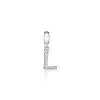 Charm Letra L em Prata 925