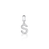 Charm Letra S em Prata 925